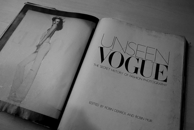 Vogue magazine in black & white